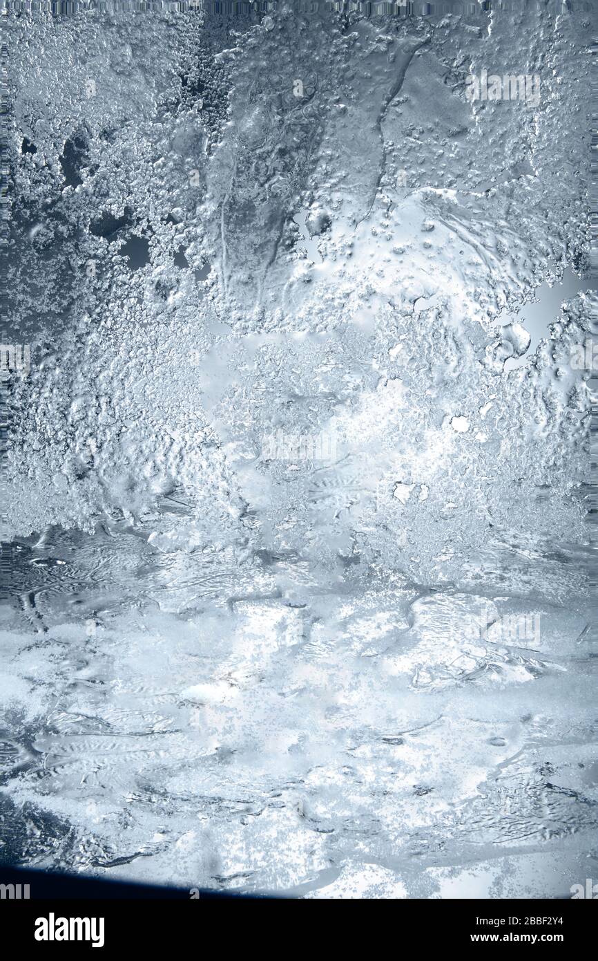 sheet ice delicate fragile irregular cold frost snow background glacier, frozen, freezer, freeze, entombed, air bubbles, frost, winter, wintery, pond Stock Photo