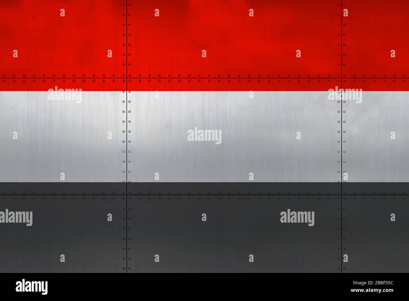 Flag of Yemen on a metal wall background Stock Photo - Alamy