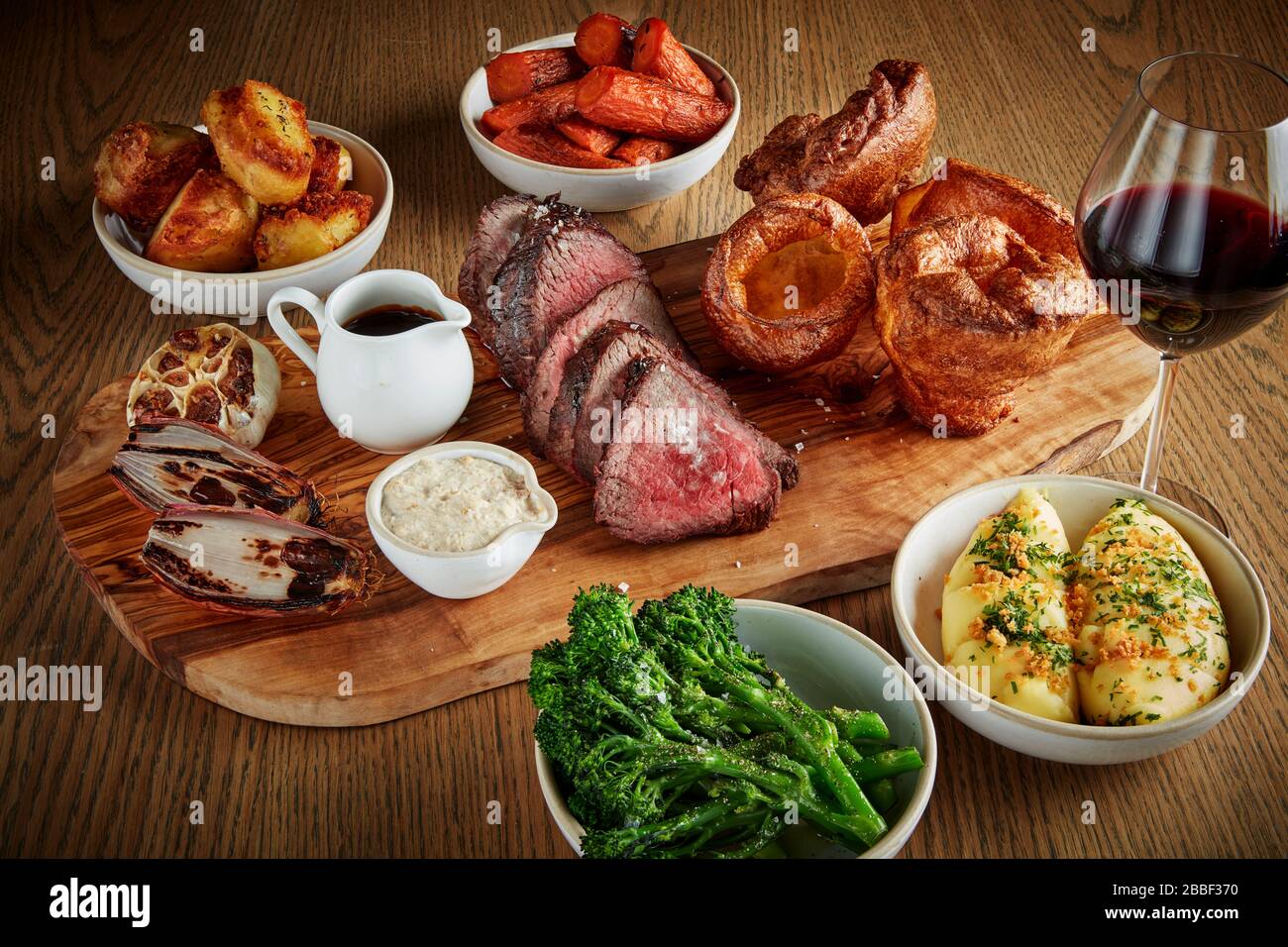 roast meal  beef Stock Photo