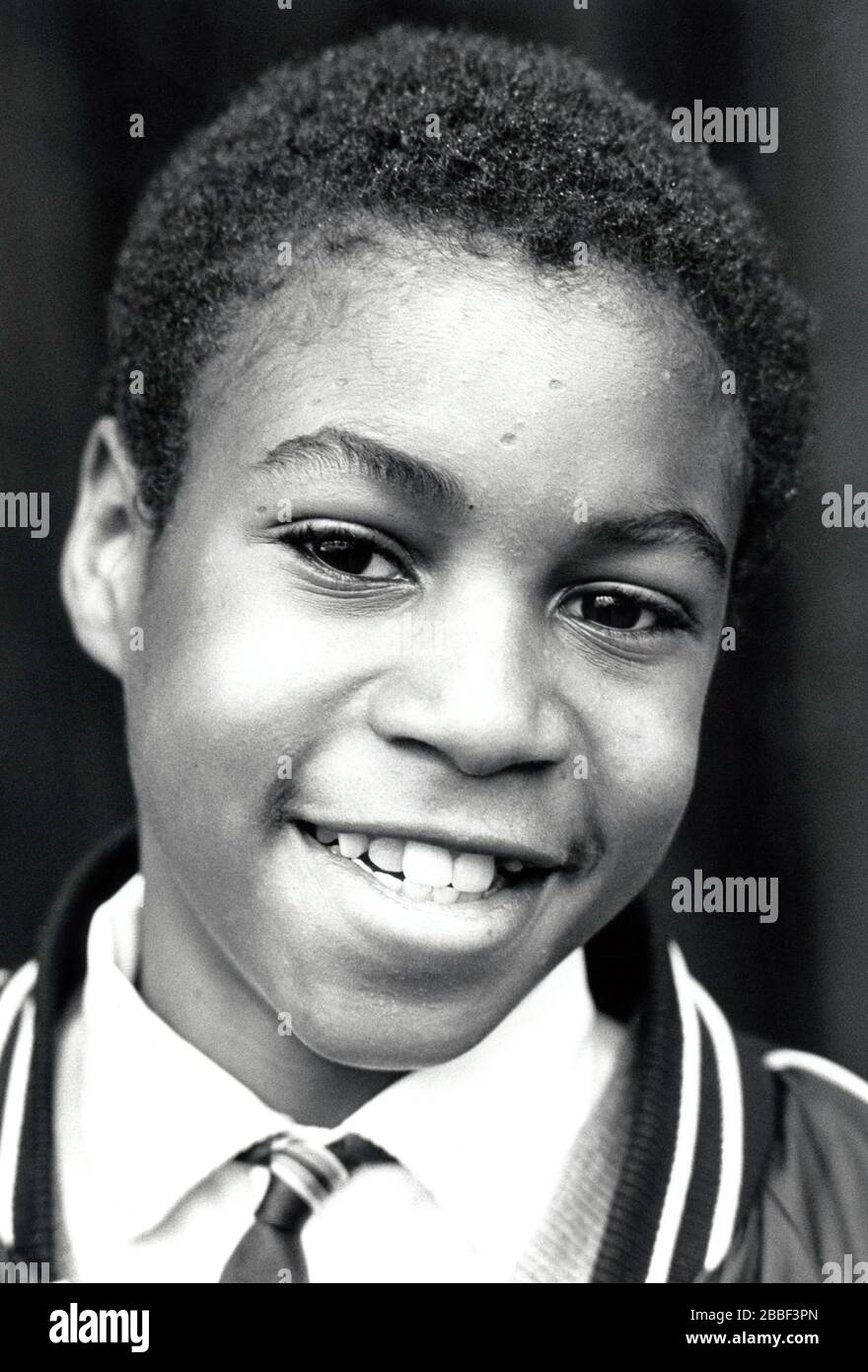 Primary schoolboy Nottingham UK 1988 Stock Photo