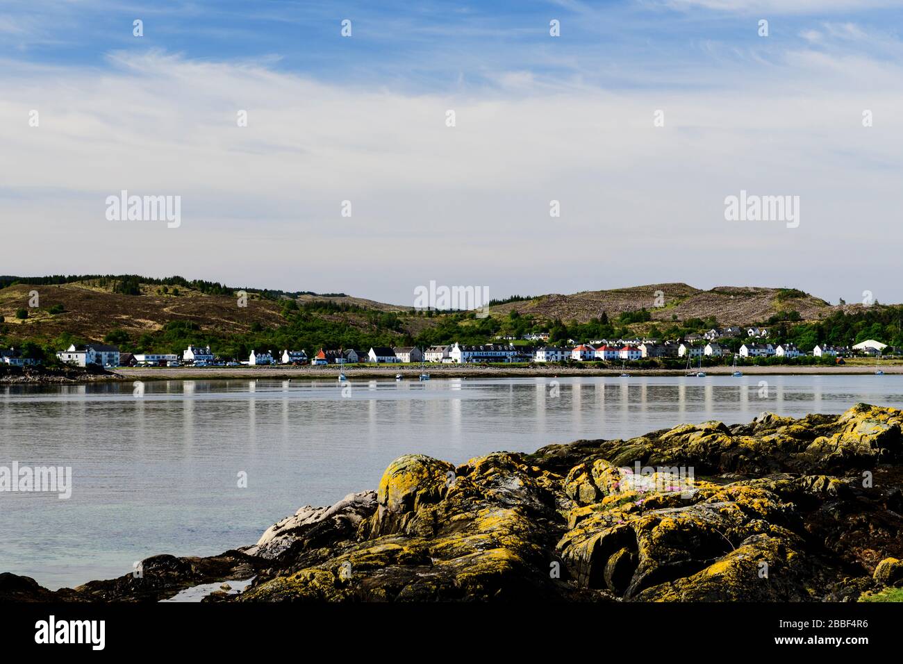 The town of Kyleakin on the Isle of Skye in Scotland Stock Photo