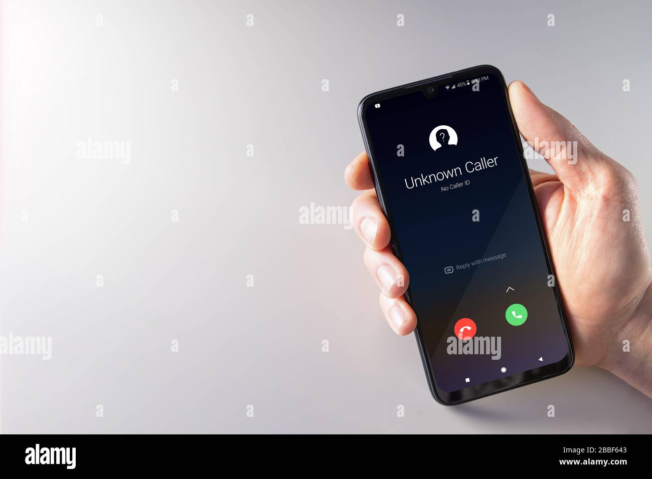 Incoming scam call displayed hi-res stock photography and images - Alamy