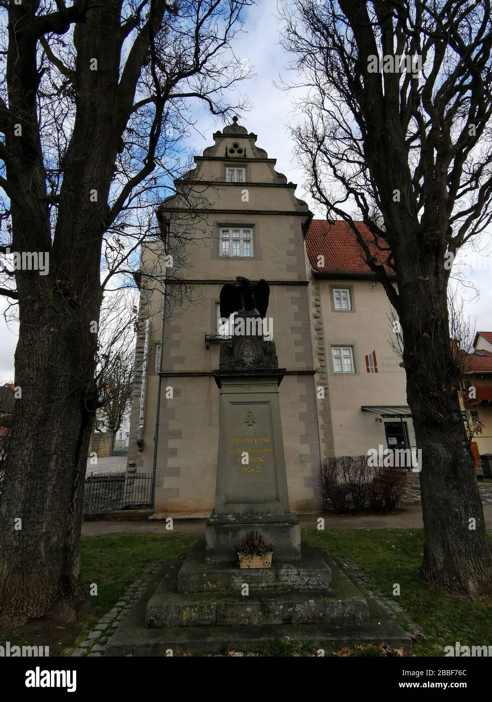 Hanstein Castle Organ Museum, Museum of Musical Instruments in Ostheim vor der Rhön, District of Rhön-Grabfeld, Lower Franconia, Bavaria, Germany  / Stock Photo