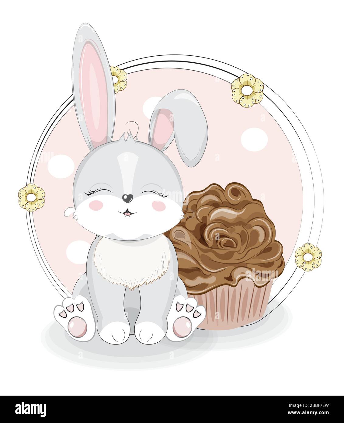 Cute grey baby rabbit, honey bunny sitting with closed eyes and cupcake. Picture in hand drawing cartoon style, for t-shirt wear fashion print design Stock Vector Image & Art - Alamy Cute grey baby rabbit, honey bunny sitting with closed eyes and cupcake. Picture in hand drawing cartoon style, for t-shirt wear fashion print design Stock Vector Image & Art - Alamy