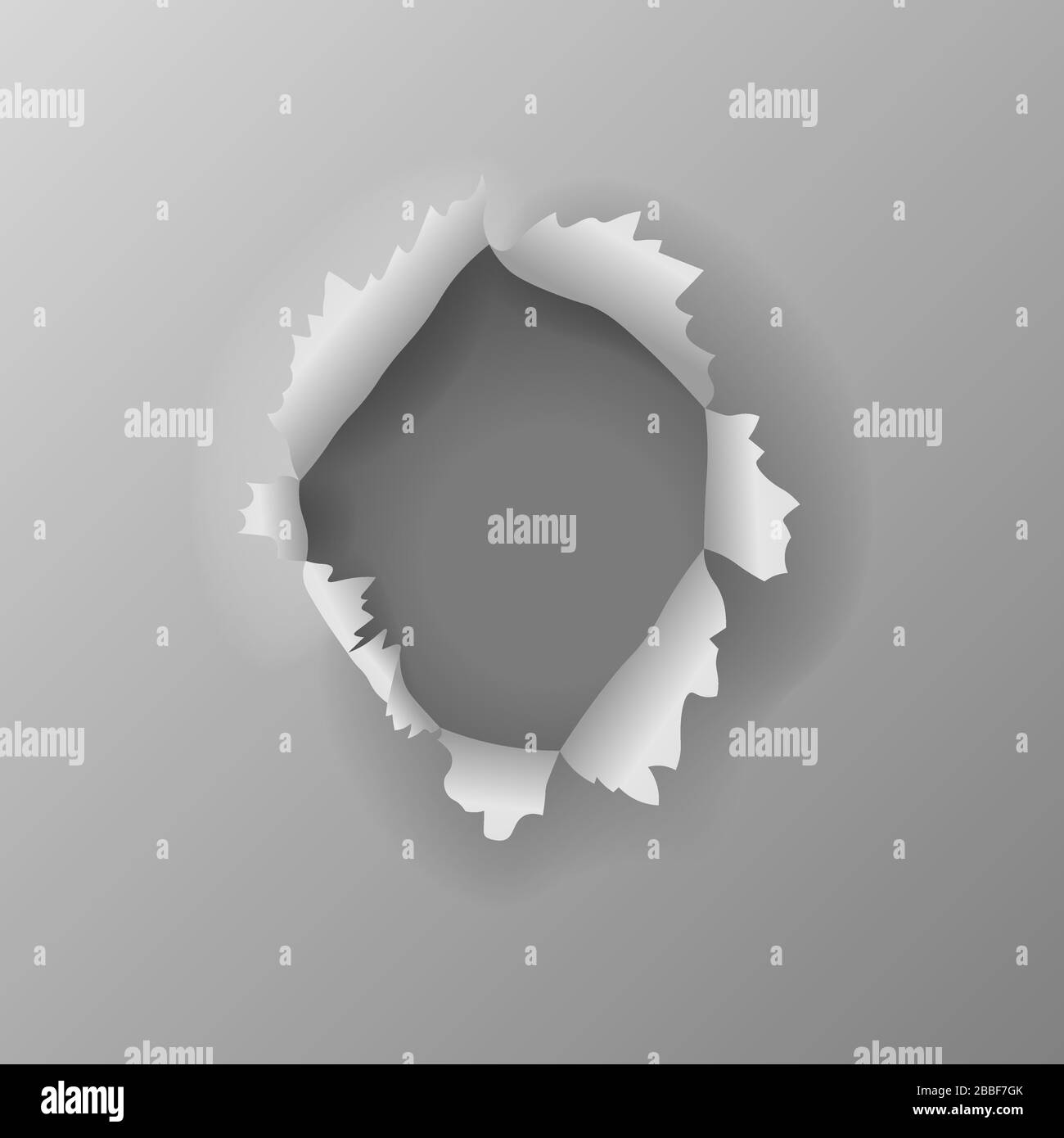 Circle shape hole punch on white background Stock Photo - Alamy