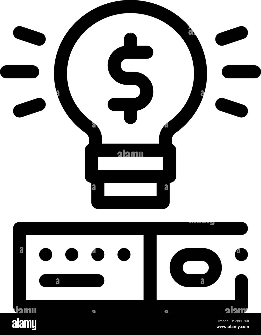 savvy data storage solution icon vector outline illustration Stock Vector