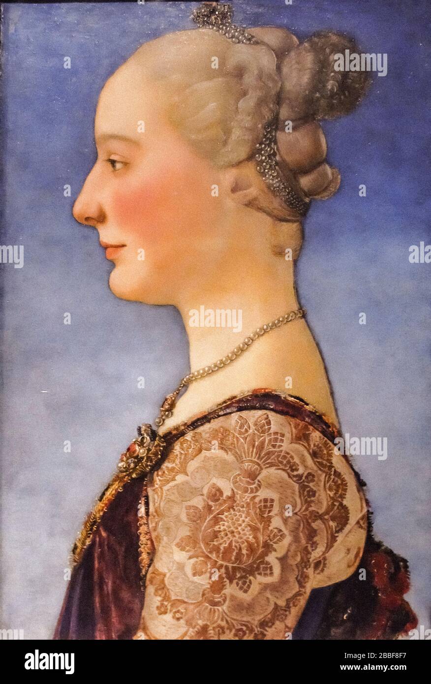 Piero del Pollaiolo Portrait of a young woman, around 1480 (tempera