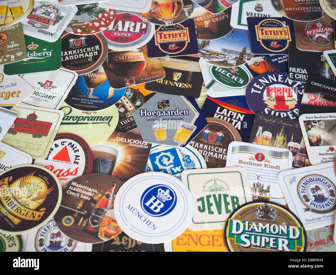 Beer Mats Collection High Resolution Stock Photography And Images