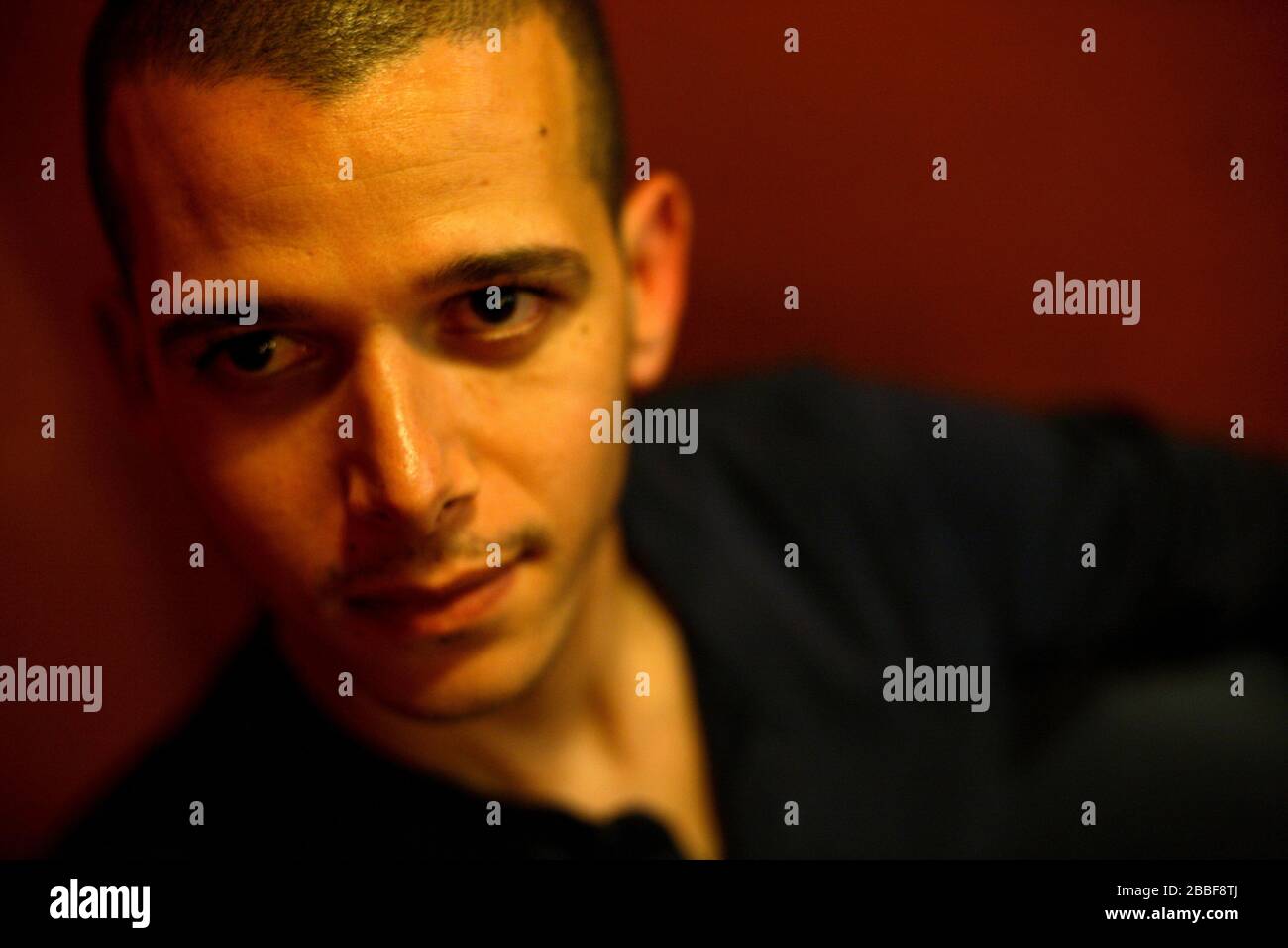 Abdellah Taïa, Moroccan writer and filmmaker who writes in the French language. Stock Photo