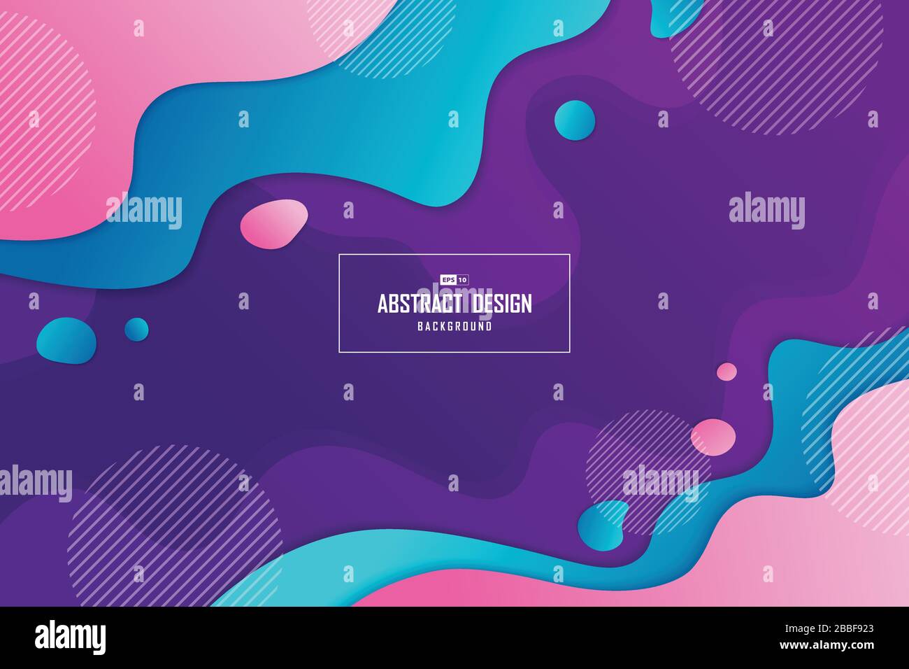 Abstract trendy abstract of fluid design shape element pattern artwork background. Use for ad, poster, artwork, template design. illustration vector e Stock Vector