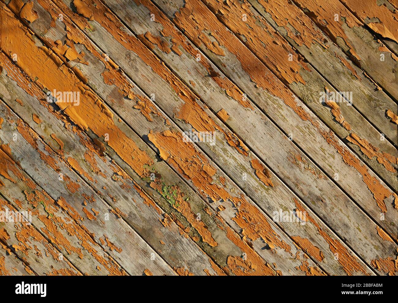 Old grunge background from brown planks Stock Photo