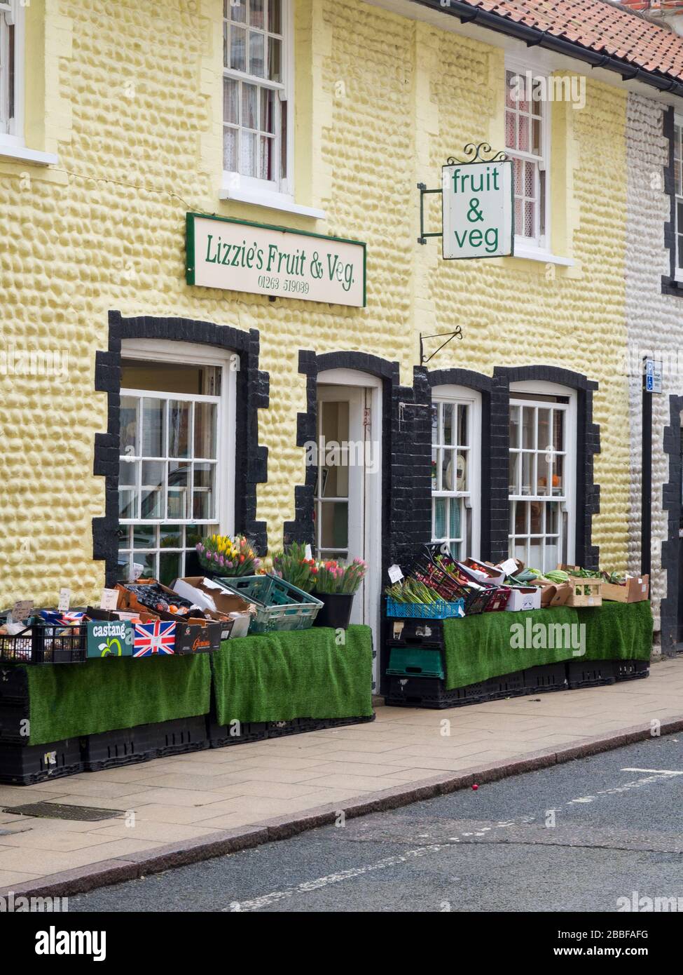 Fruit and Veg shop, Cromer, Norfolk, UK Stock Photo
