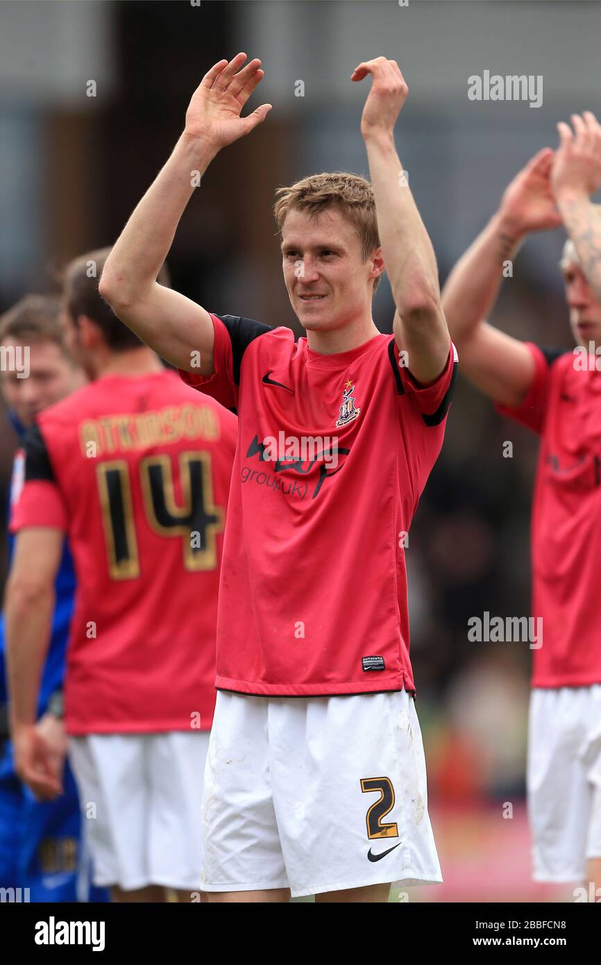 Bradford City's Stephen Darby Applauds Away Fans After The Final ...