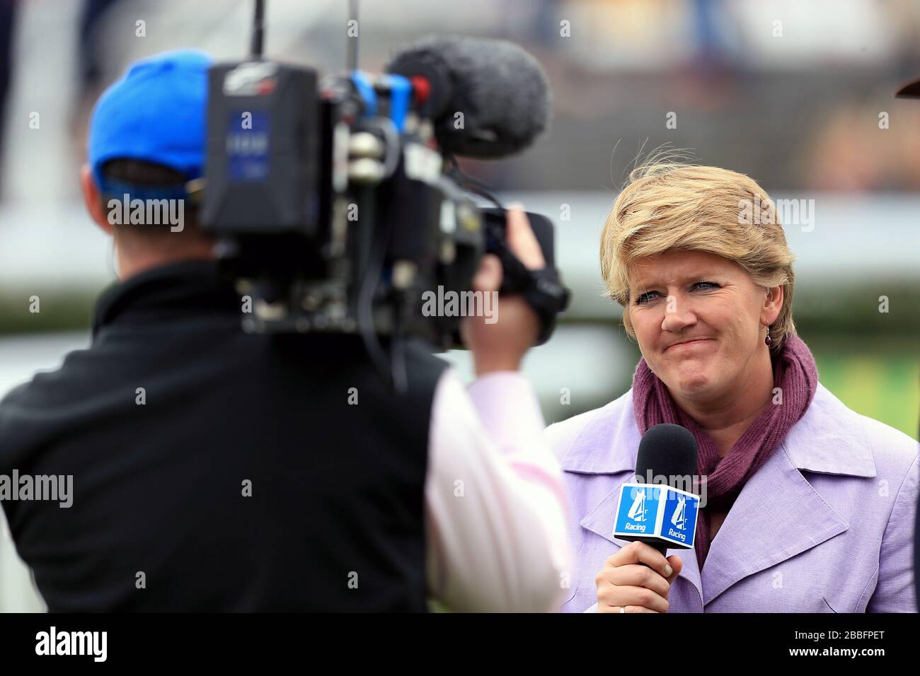 Clare Balding, Channel 4 Racing Presenter Stock Photo Alamy