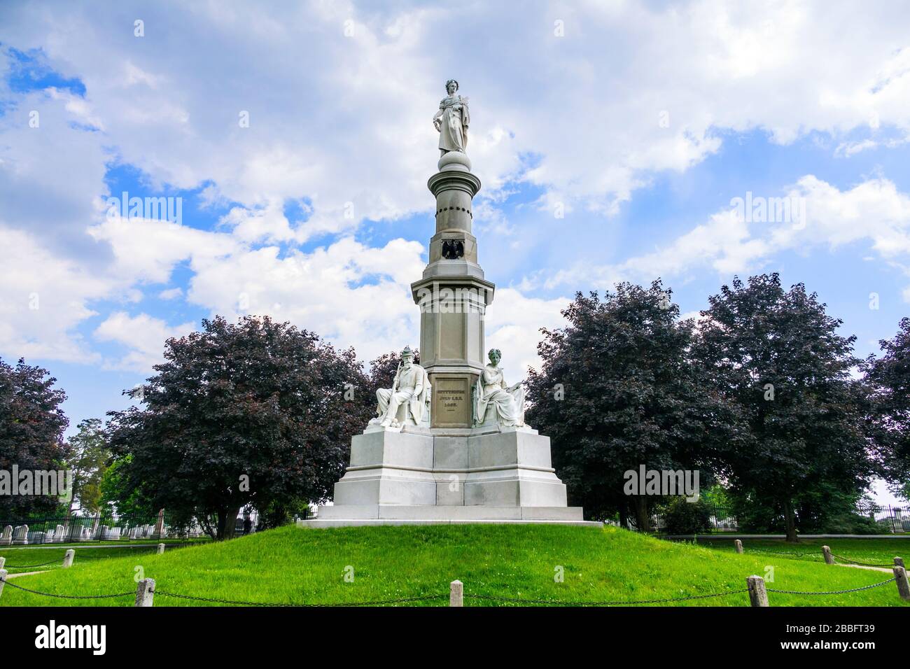 Soldiers national monument memorial at Gettysburg National Civil War