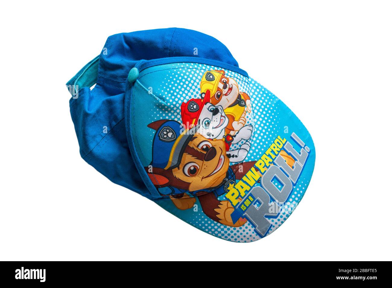 Paw Patrol is on a roll baseball cap isolated on white background Stock Photo