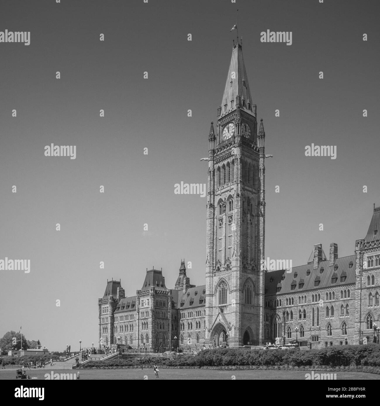 Ottawa with look to the parliament Stock Photo