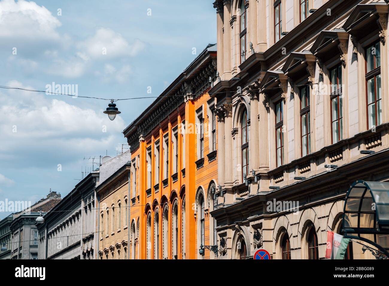 Buda district medieval old houses in Budapest, Hungary Stock Photo Alamy