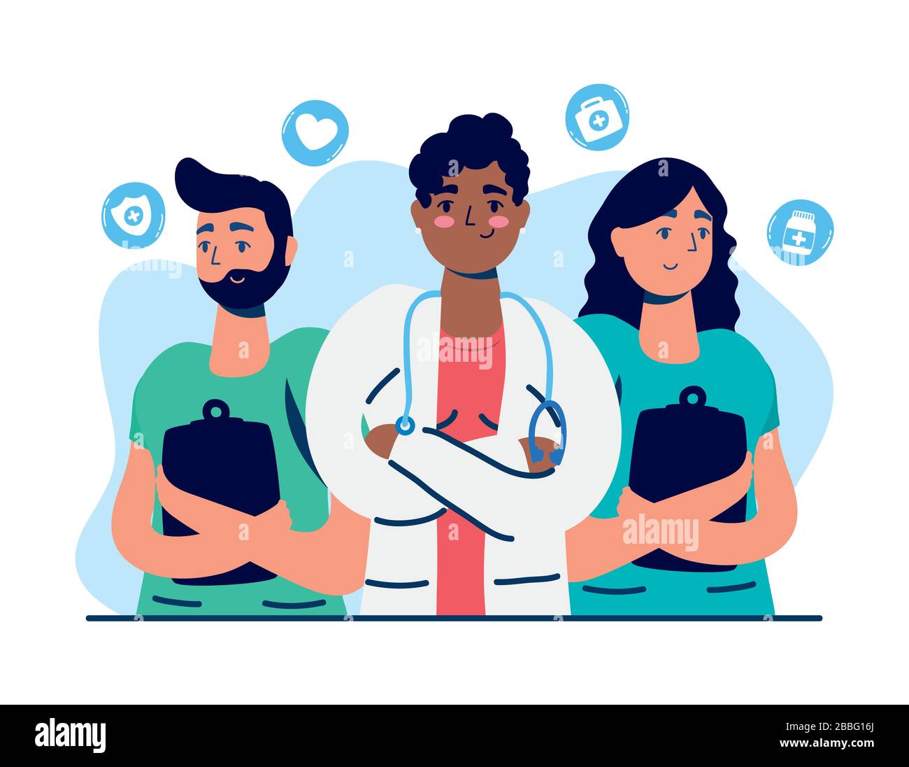Group doctors physicians on Stock Vector Images - Alamy