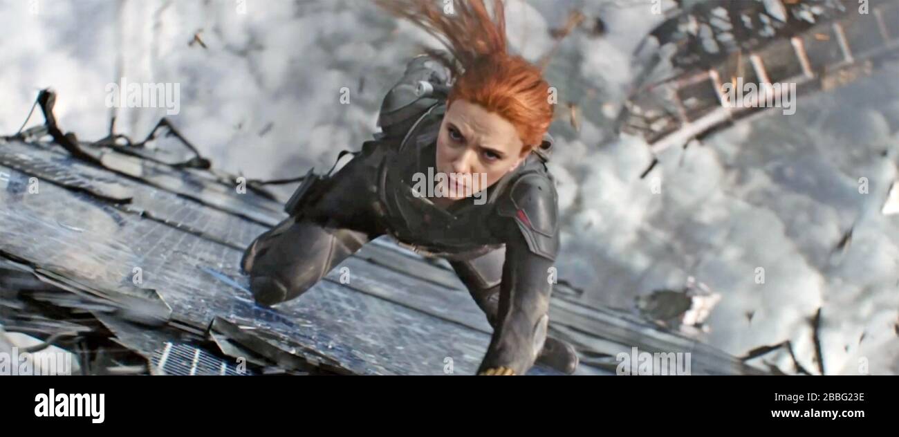 BLACK WIDOW 2020 Marvel Studios film with Scarlett Johansson Stock Photo