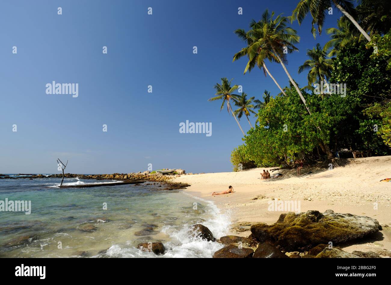 Sri Lanka, Mirissa, secret beach Stoc
