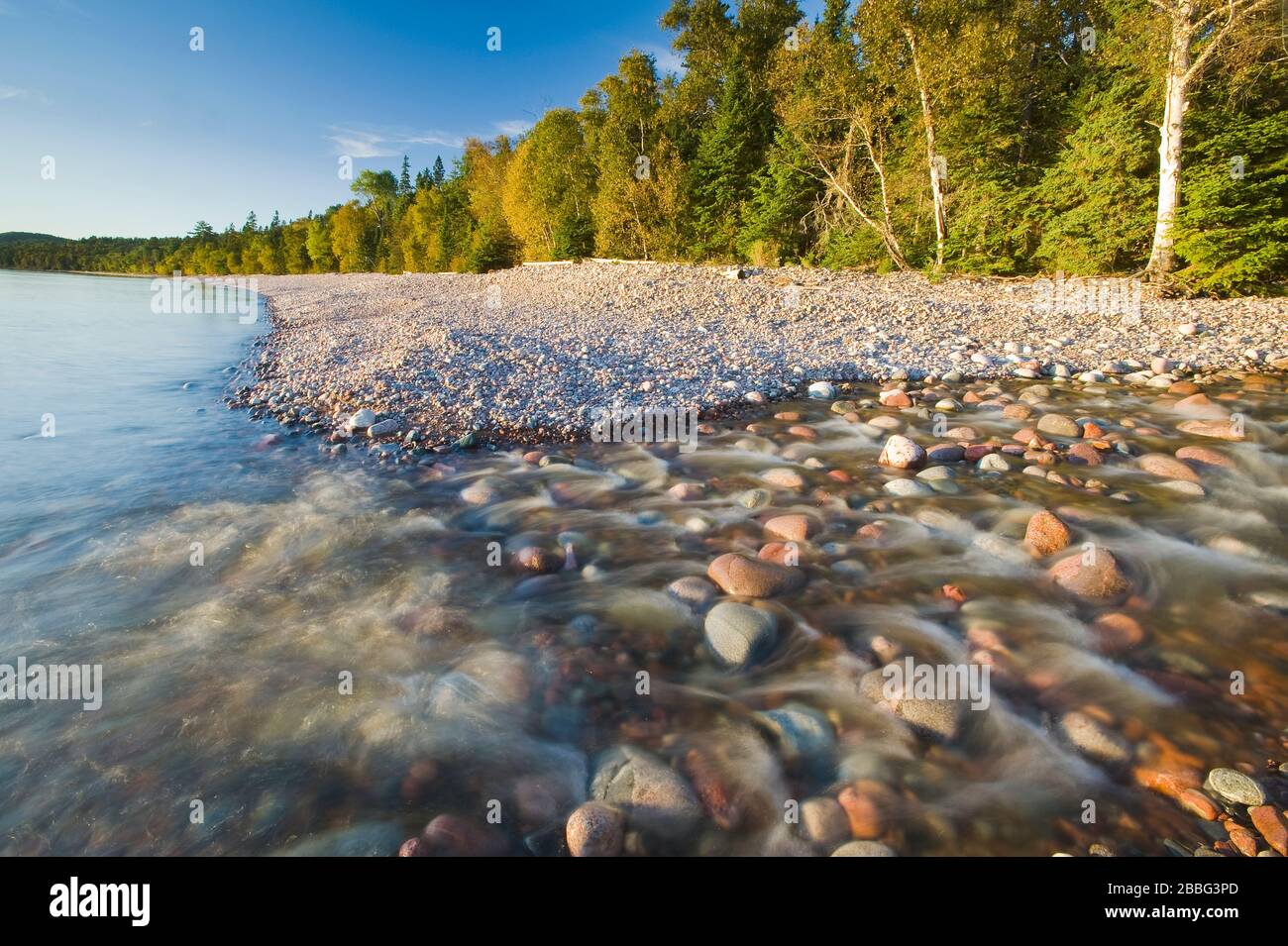 Gargantua Bay, Lake Superior Provincial Park,  Ontario, Canada Stock Photo