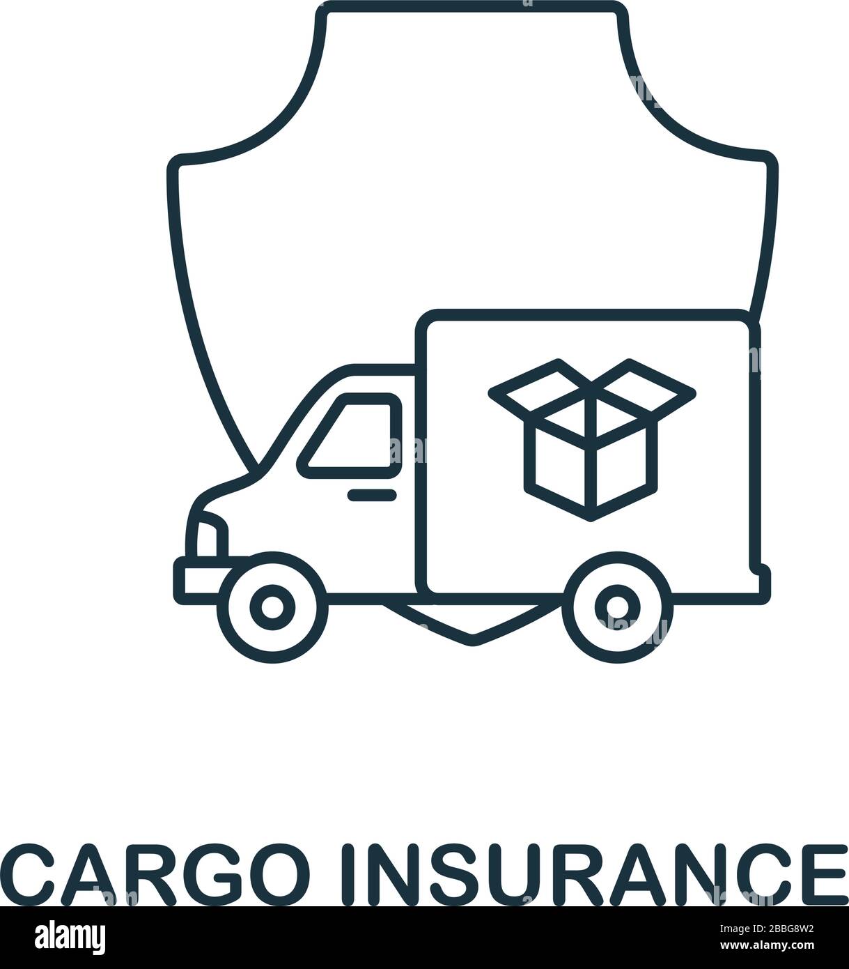 Cargo Insurance icon from insurance collection Simple line Cargo Cargo Insurance icon from insurance collection Simple line Cargo