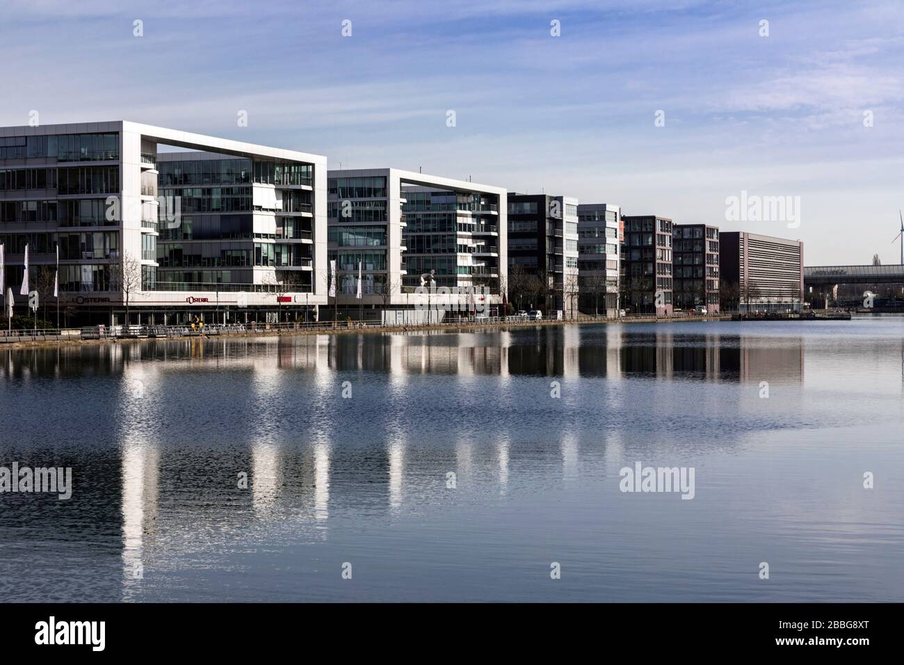 H2 office in Duisburg inner harbor Stock Photo