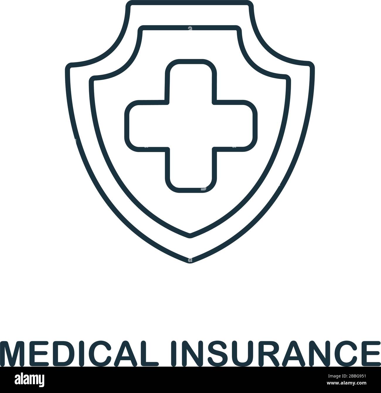 Medical Insurance icon from insurance collection. Simple line Medical ...