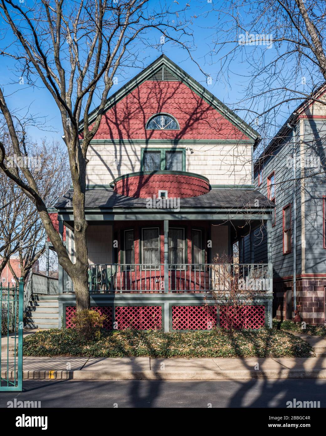 Post modern townhouses in Hyde Park designed by David Swan Stock Photo