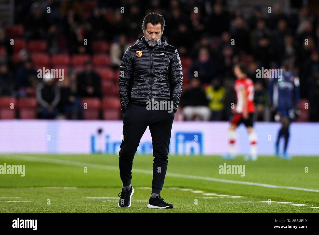 Manager of Watford, Quique Sanchez Flores - Southampton v Watford, Premier League, St Mary's Stadium, Southampton, UK - 30th November 2019  Editorial Use Only - DataCo restrictions apply Stock Photo