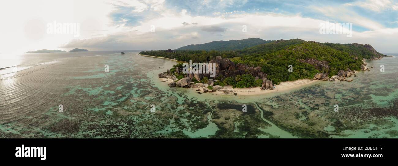 Aerial view tropical island coco hi-res stock photography and images ...