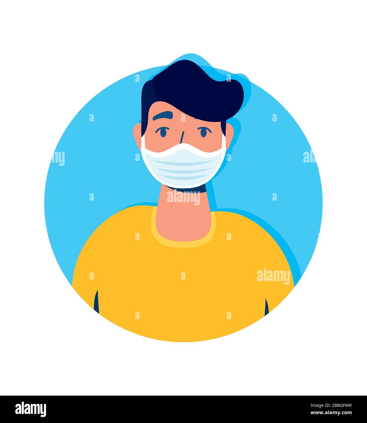man using face mask character Stock Vector Image & Art - Alamy
