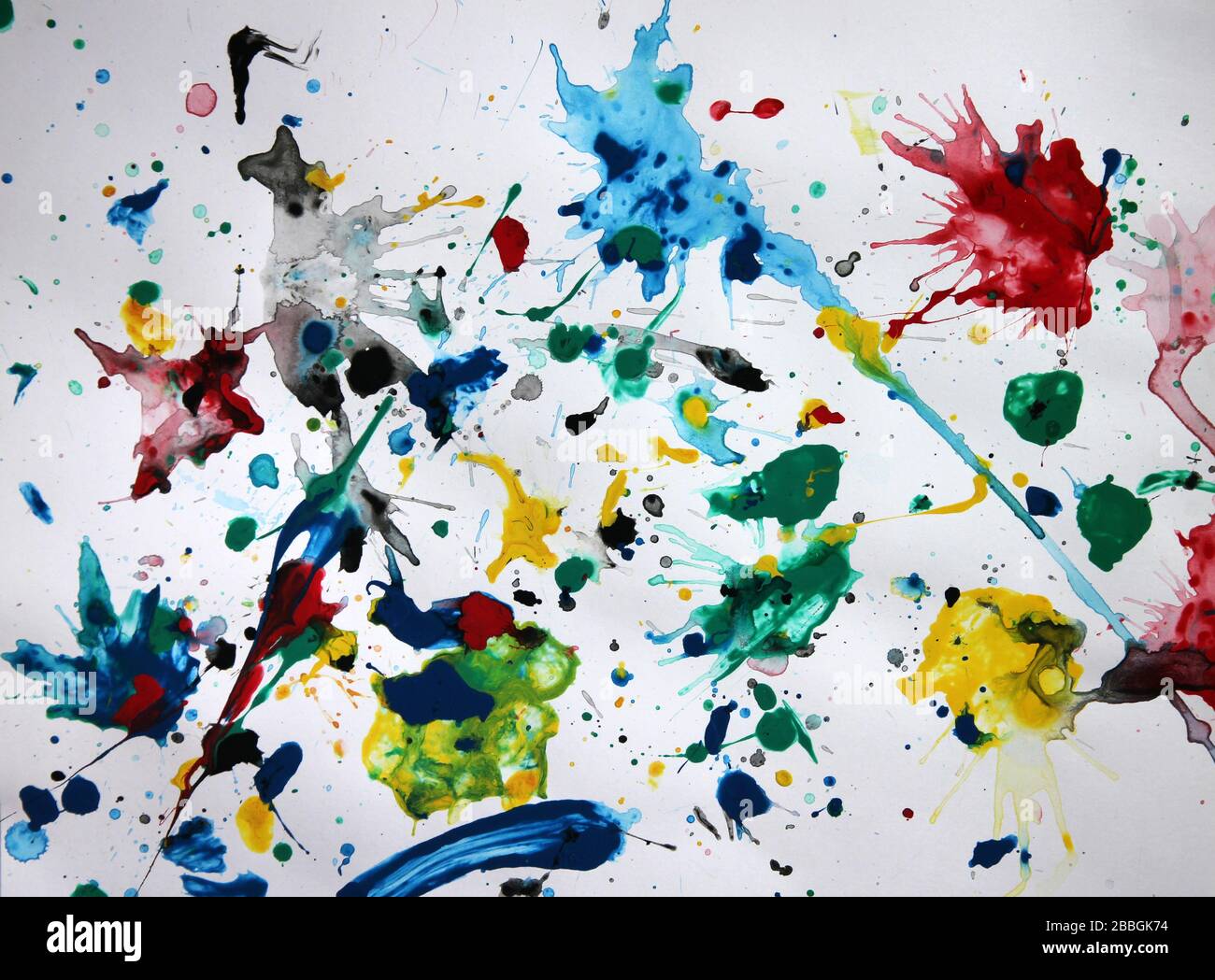 splatter painting Stock Photo