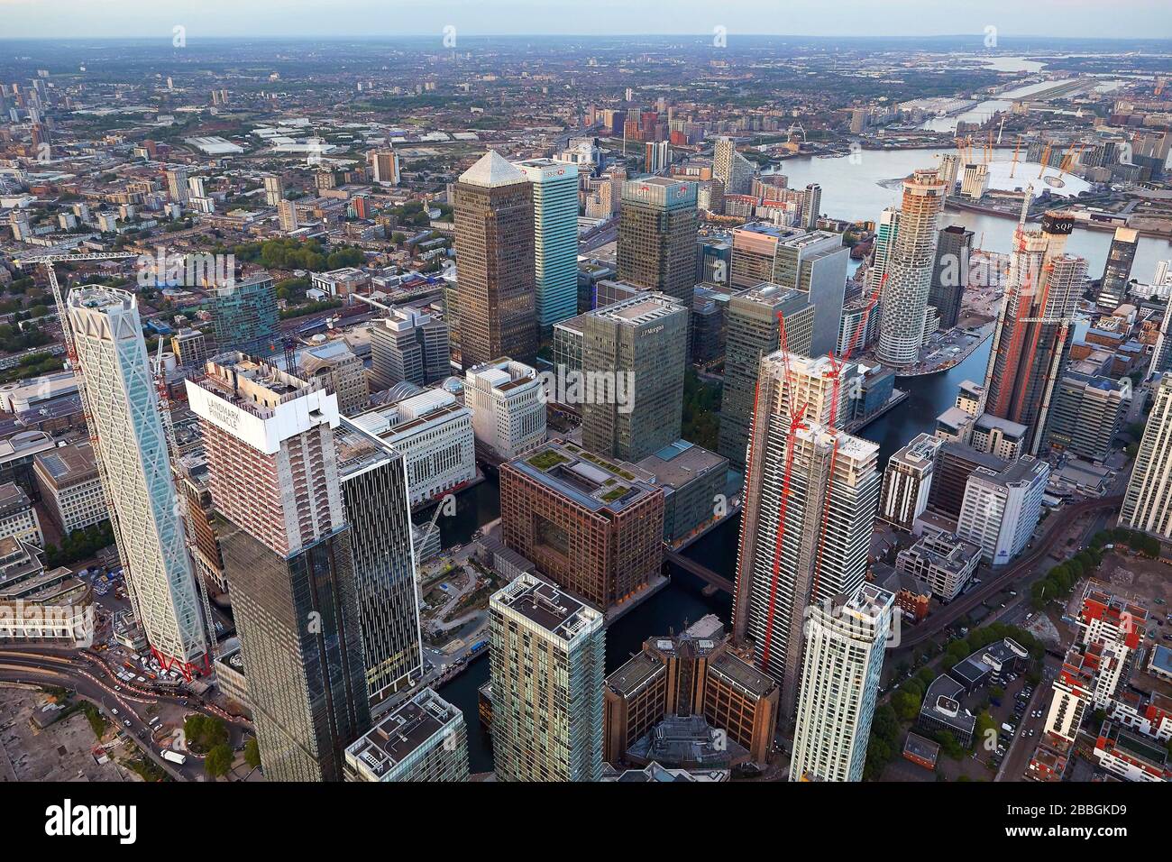 Canary Wharf. 52 Lime Street - The Scalpel, London, United Kingdom. Architect: Kohn Pedersen Fox Associates (KPF), 2018. Stock Photo