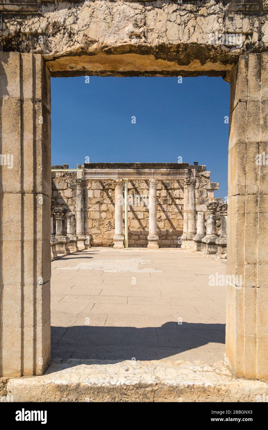 The Biblical site of Capernaum, Galilee, Israel, Middle East Stock ...