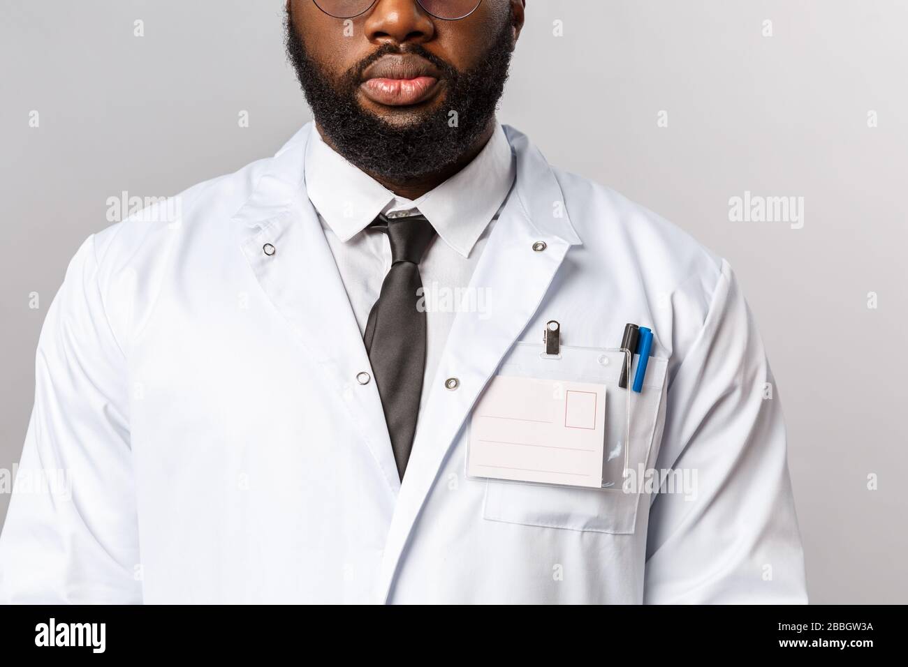 Cropped african american doctor hi-res stock photography and images - Alamy
