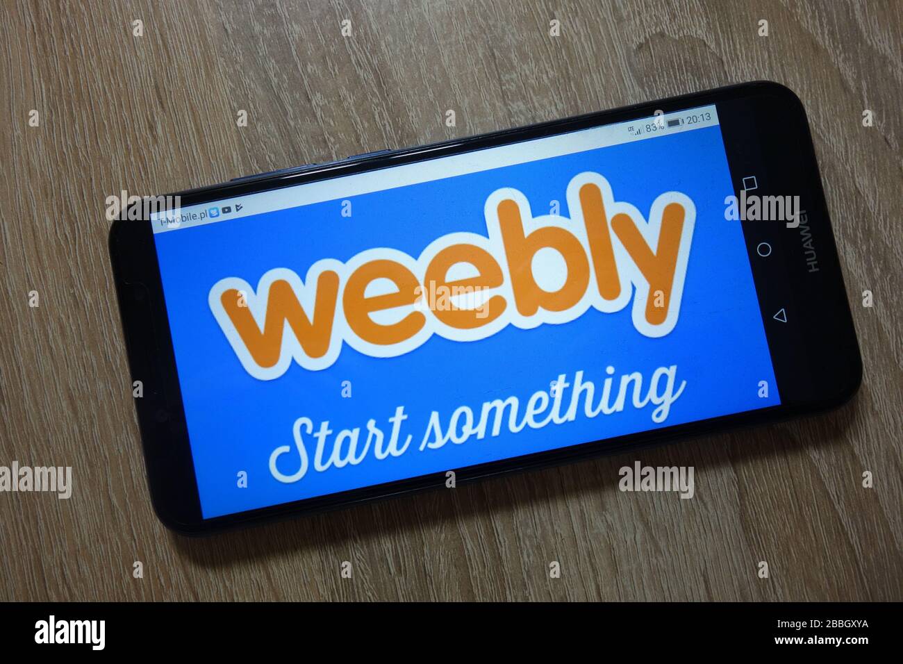 Weebly logo displayed on smartphone Stock Photo