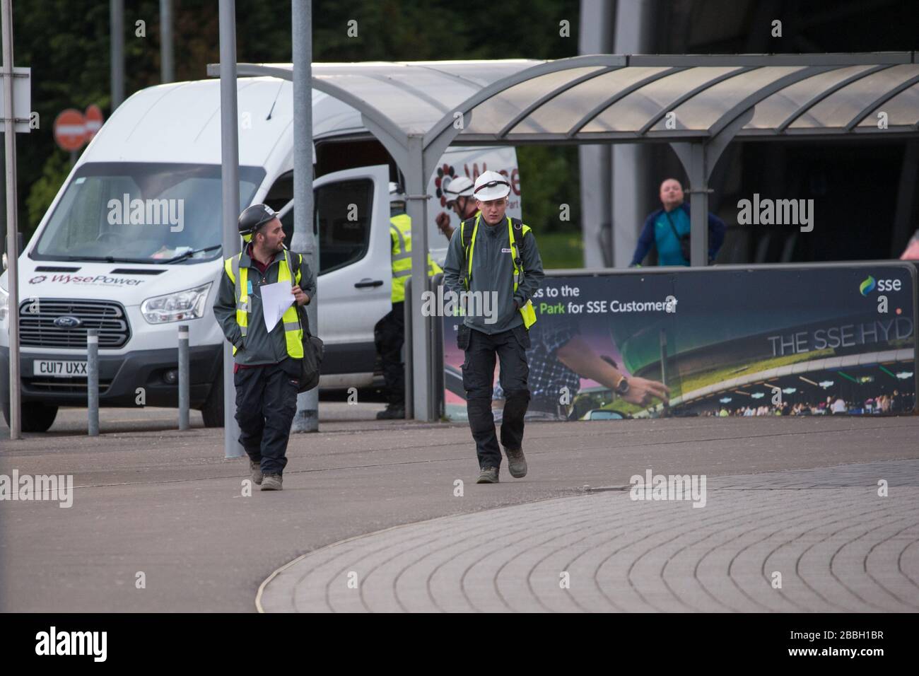 Glasgow, UK. 31st Mar, 2020. Pictured: Glasgow's SEC Campus is being turned into a temporary NHS hospital as part of the UK's response to the coronavirus outbreak. Credit: Colin Fisher/Alamy Live News Stock Photo