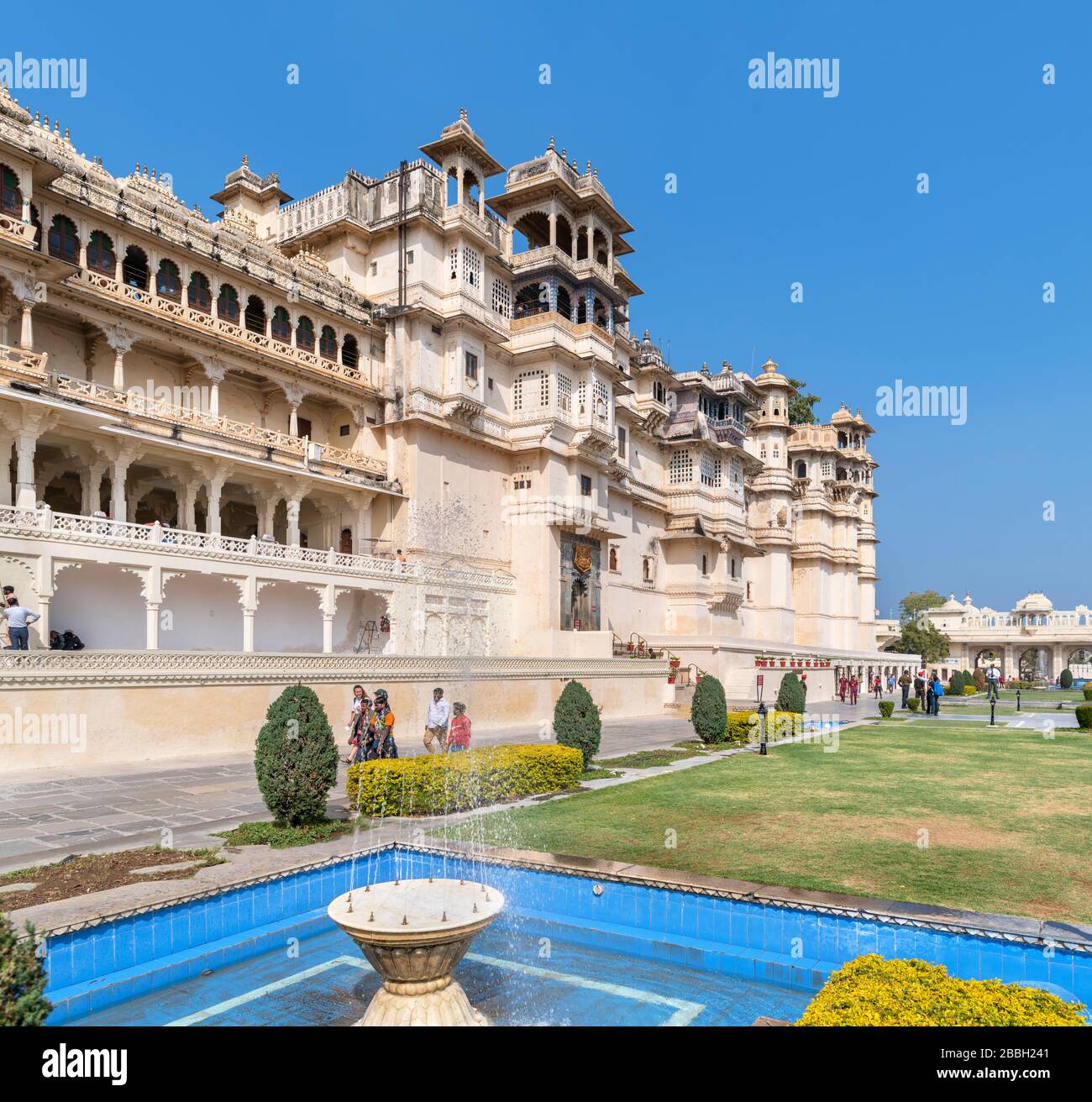 The City Palace, Old City, Udaipur, Rajasthan, India Stock Photo