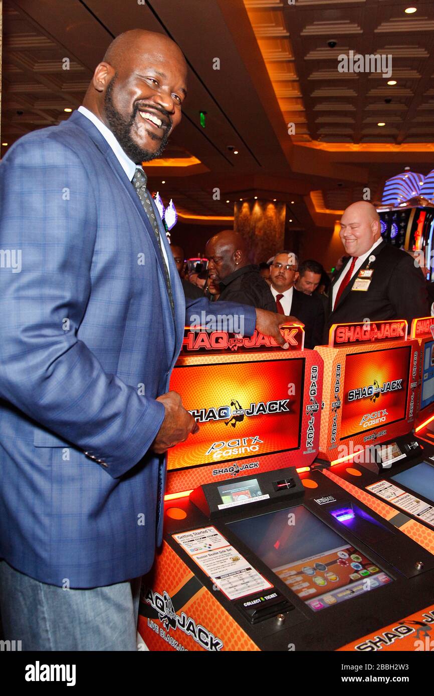BENSALEM, PA OCTOBER 4 Shaquille O’Neal and Dynamic Gaming Systems