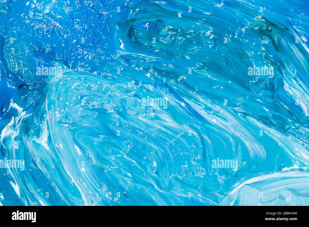 Blue painted texture as background Stock Photo