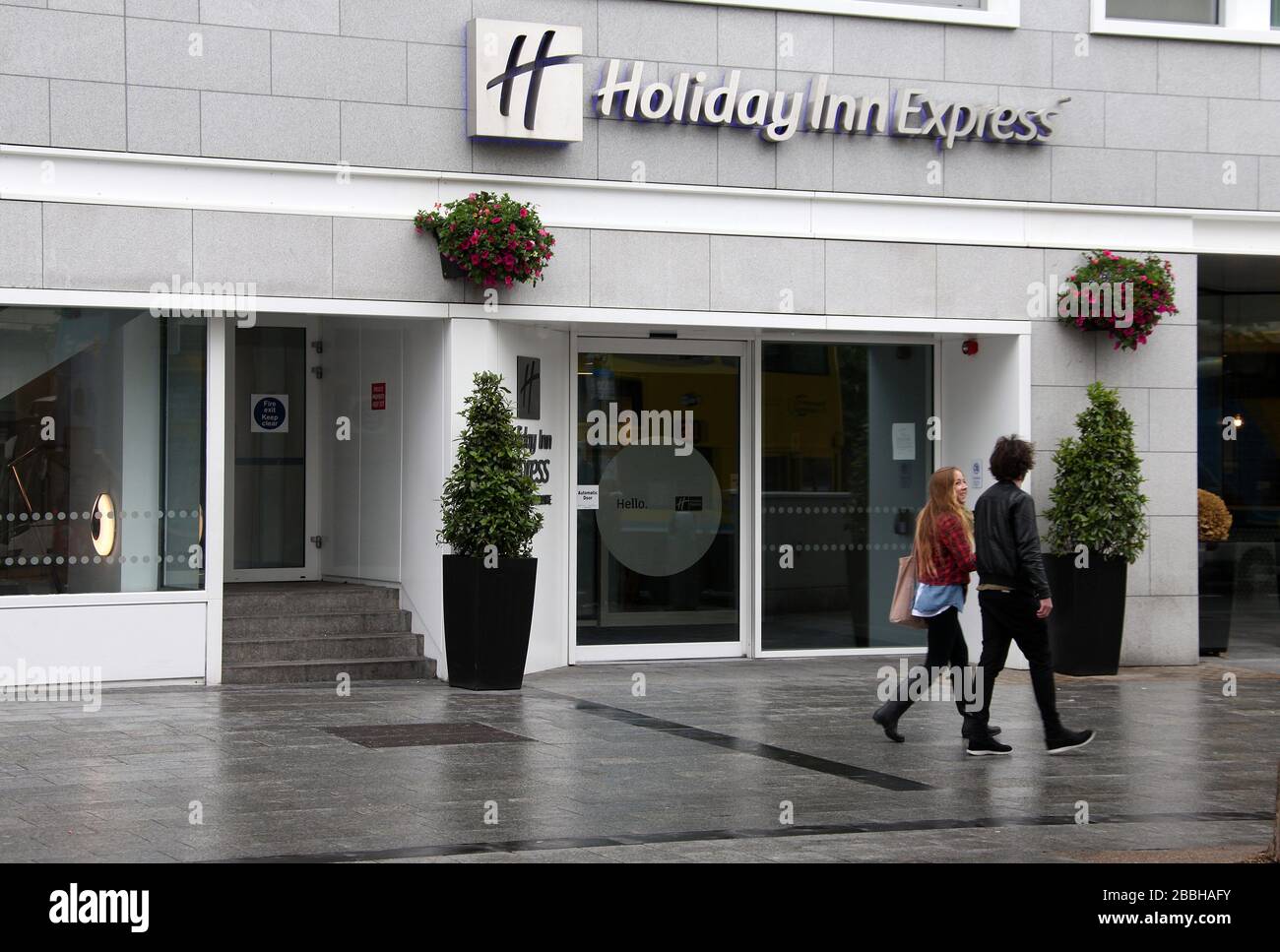 Holiday Inn Express Hotel in Dublin City Centre Stock Photo