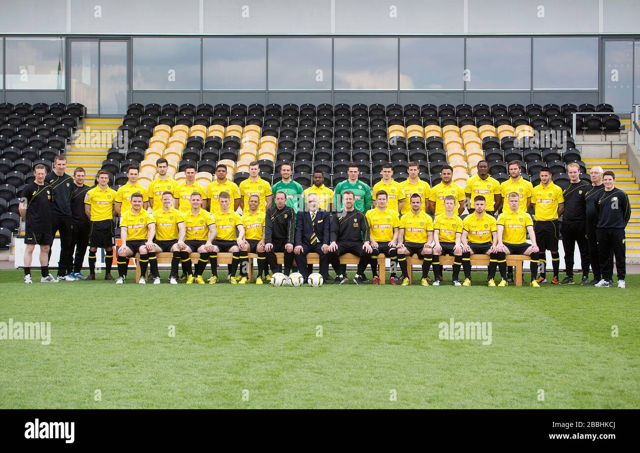 Burton Albion team group Stock Photo - Alamy