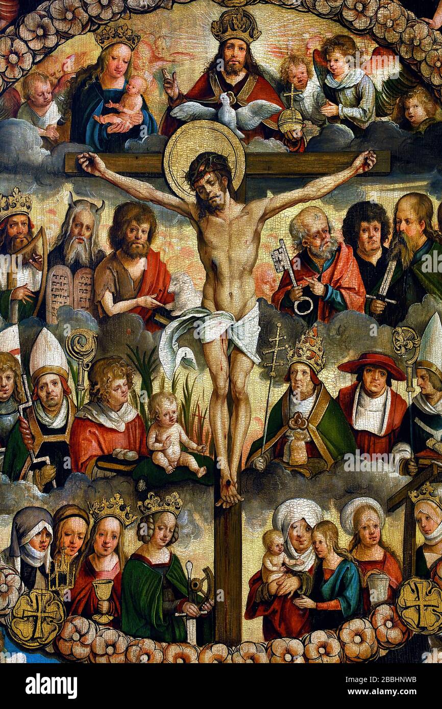 Triptych of the Rosary 1510 Hans Suess von Kulmbach 1485 1522 German Germany Nuremberg  ( detail ) Stock Photo