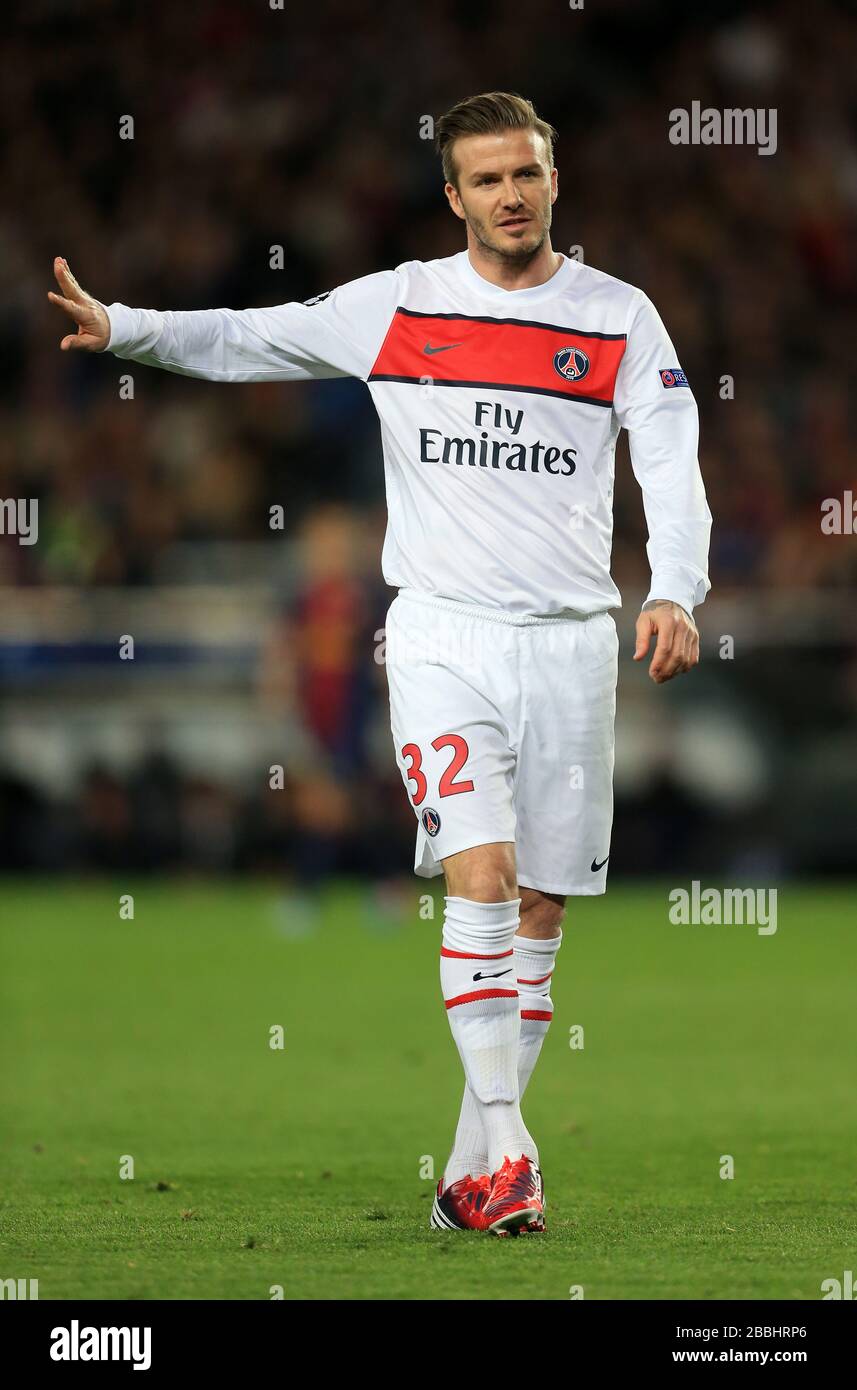 Paris Saint Germain's David Beckham Stock Photo - Alamy
