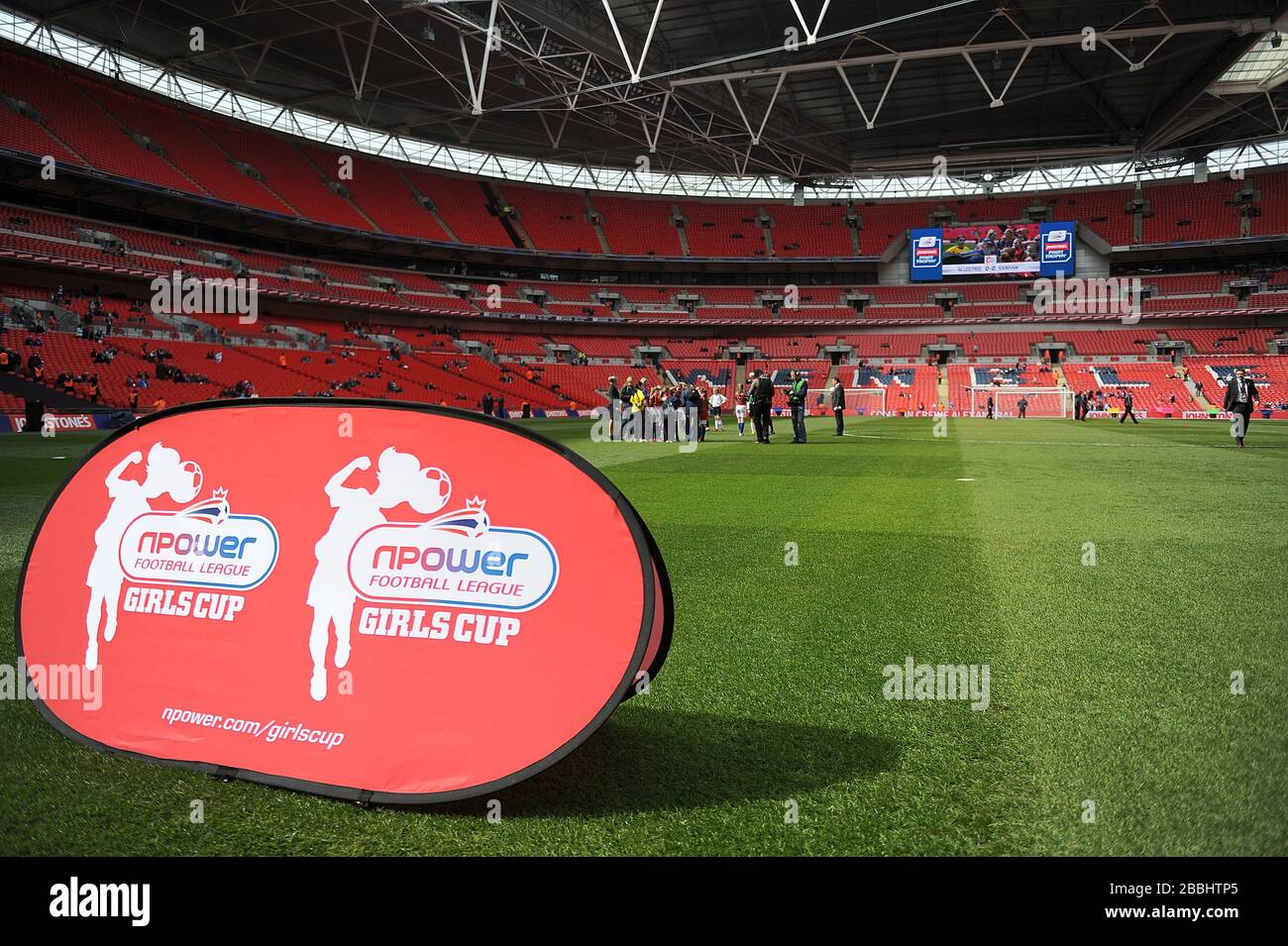 Match action from the Football League Girls Cup final between Rainham