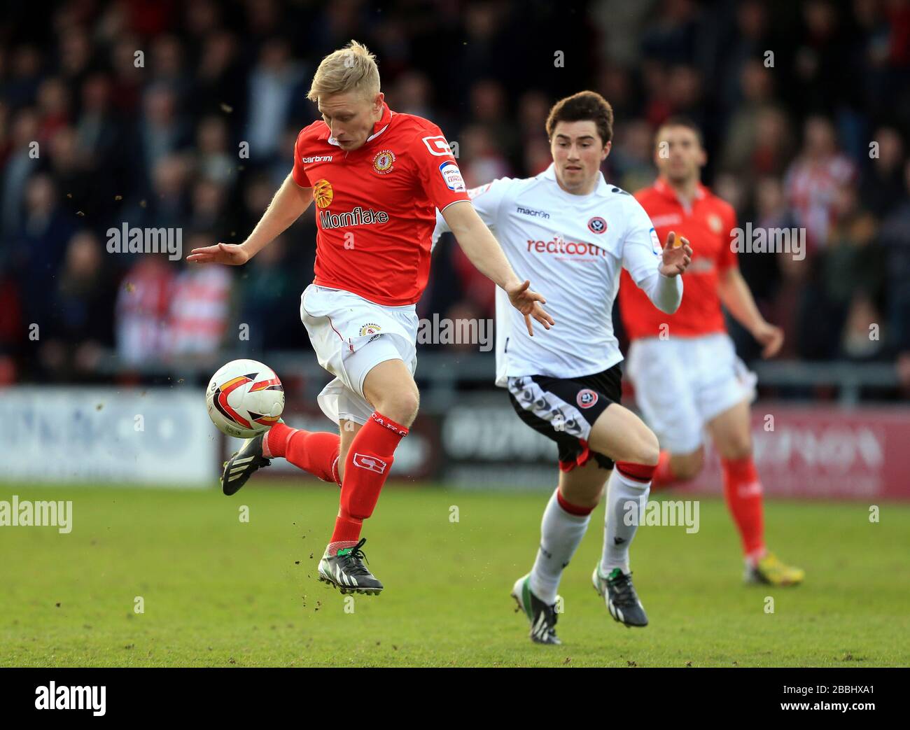 Crewe Alexandra's Ajay Leitch-Smith and Sheffield United's Darryl ...