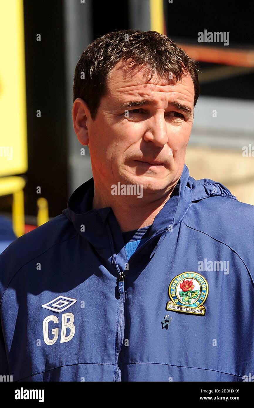 Blackburn Rovers manager Gary Bowyer Stock Photo - Alamy