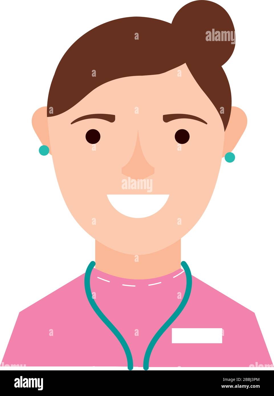 female doctor character flat style Stock Vector Image & Art - Alamy